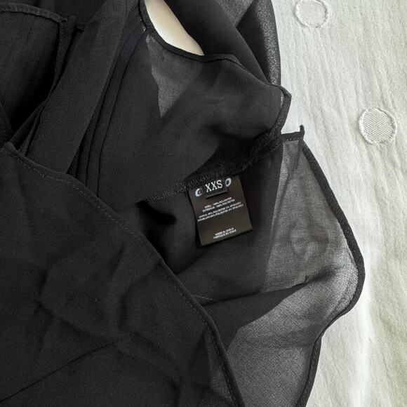 Guizio black sheer long sleeve blouse - Picture 3 of 3